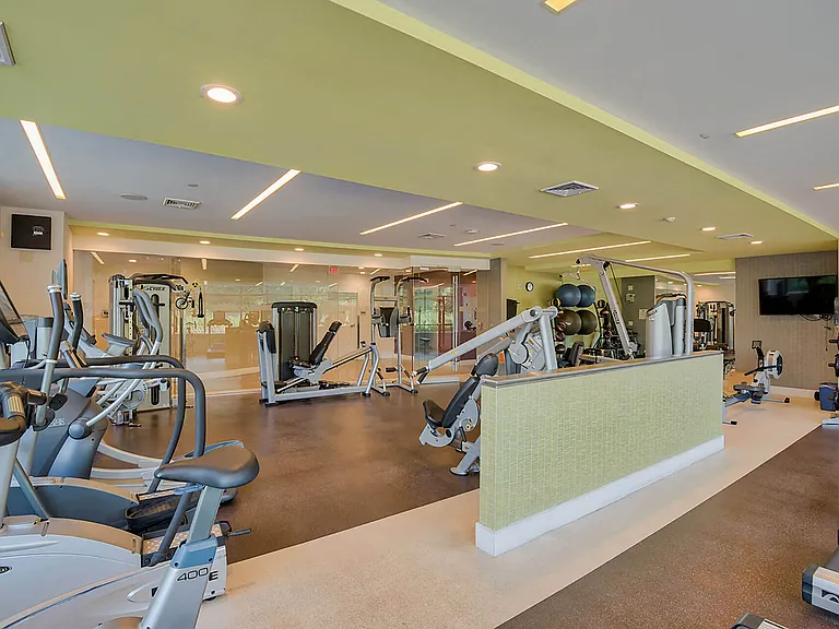 Cardio and strength machines in the fitness center