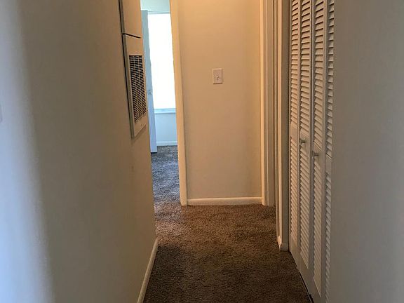 Hall with washer dryer hookup