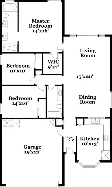3 bed, 2.0 bath, 1380 sqft, $1,935 — Photo 2