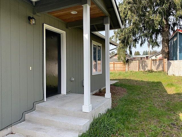 Covered porch at entry