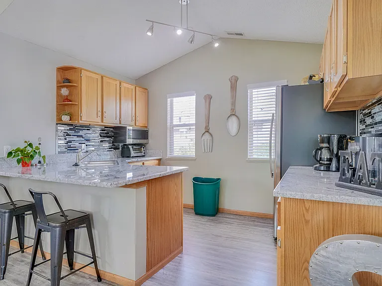 Our clubhouse kitchen is perfect for hosting events or catching up with neighbors.
