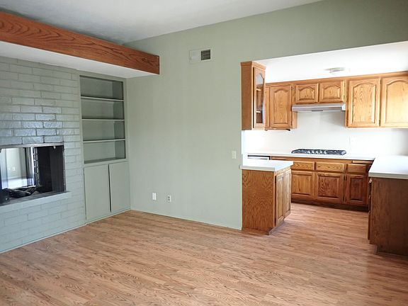 Family room and kitchen