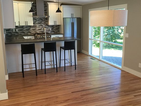 Living room and kitchen