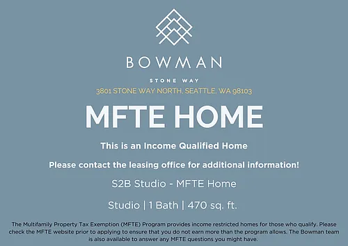 Floor plan S2B Studio MFTE