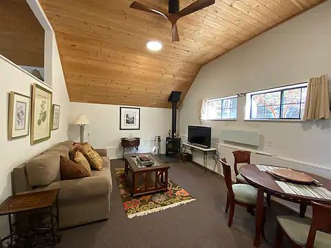 Living and dining area.