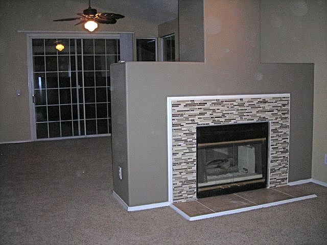 Double sided fireplace