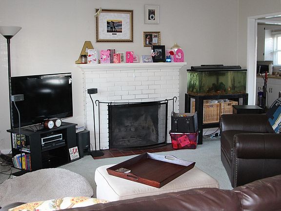 fireplace in living room