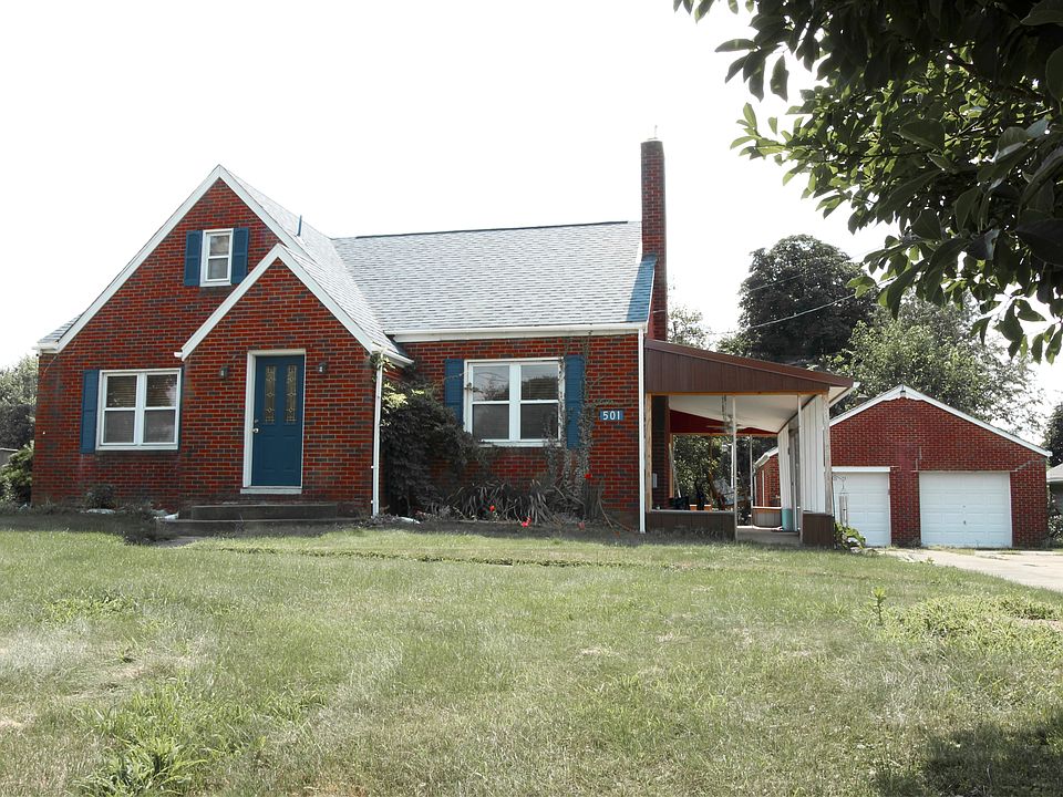 View from Road with Garage