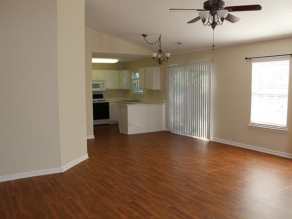 View into kitchen