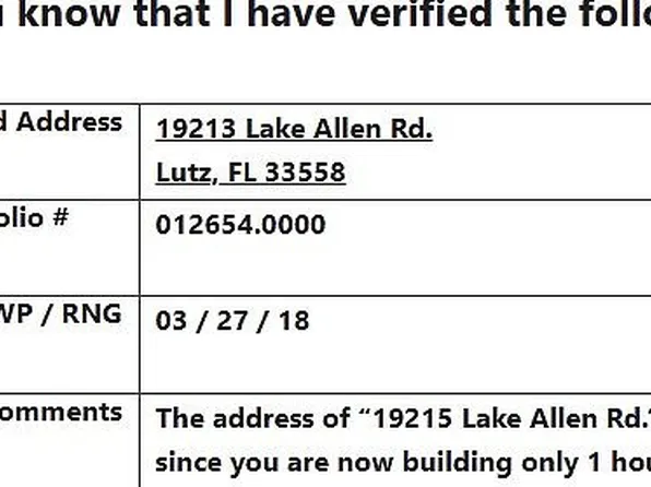 19213 Lake Allen Rd, Lutz, FL 33558