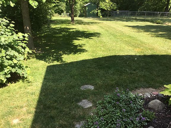 Private park-like backyard