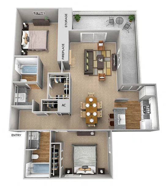 Floor plan B3