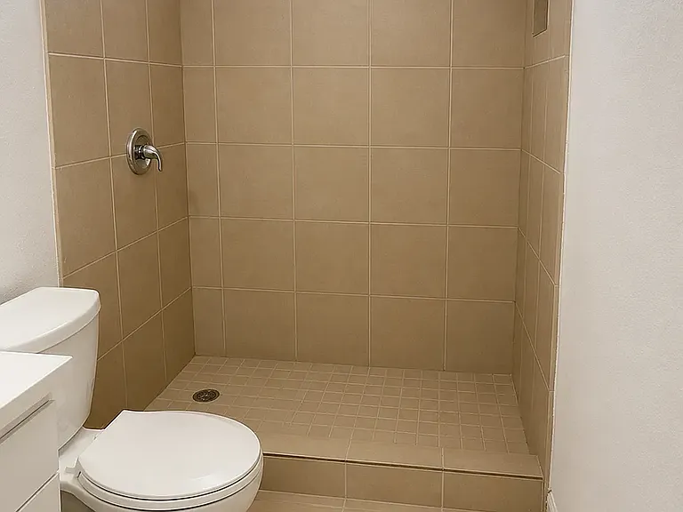 WALK IN TILE SHOWER