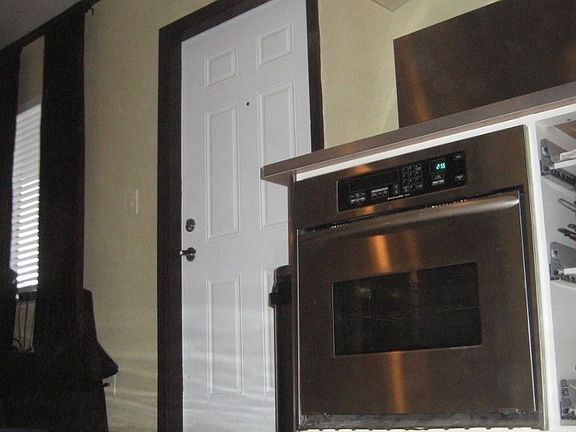 Stainless Steel Appliances-White "Glass" Epoxy Floor