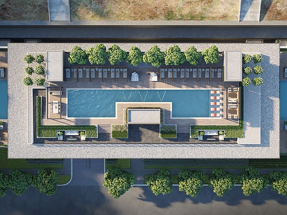 Birds Eye View Rooftop Pool