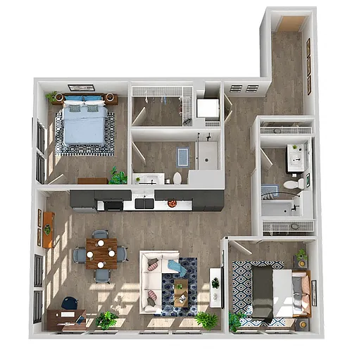 Floor plan 2X2-14