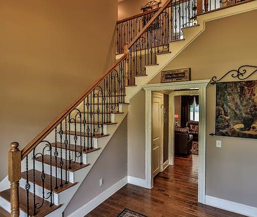  Breathtaking entrance, wood floors, elegant lighting and lots of space to meet and greet all your guests.