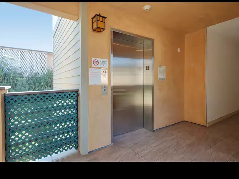 Elevator in the condo building