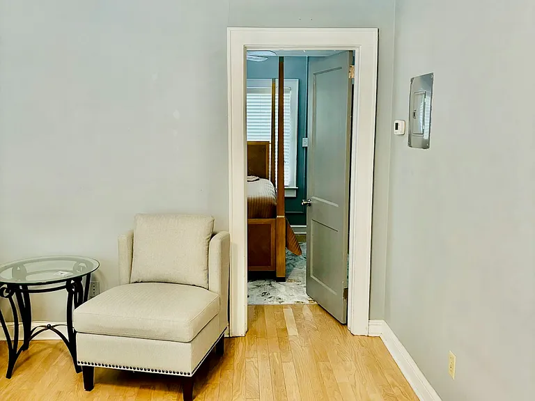living room leading to bedroom