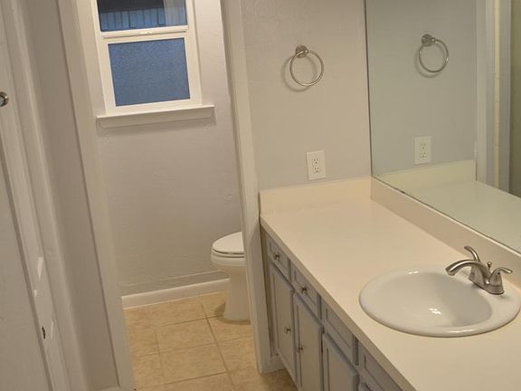 Spacious master bathroom