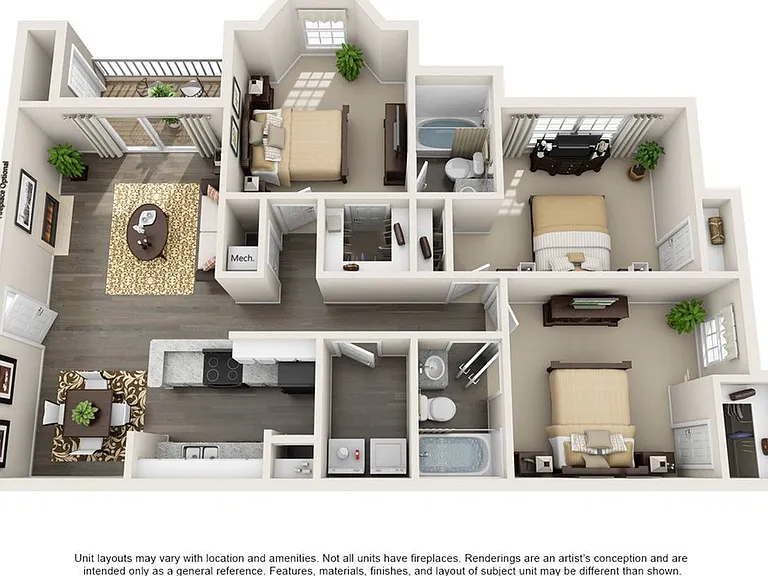 3 Bedroom | 2 Bath | 1325 SF 3 Bedroom | 2 Bath | 1325 SF