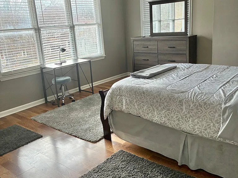 Upstairs 3rd bedroom on the left