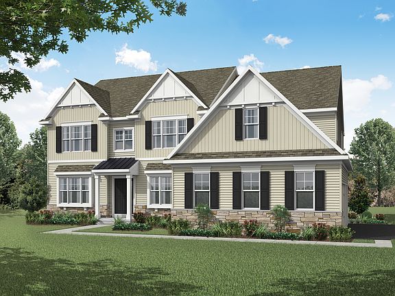 Front Elevation of the Everett Model from Garman Builders