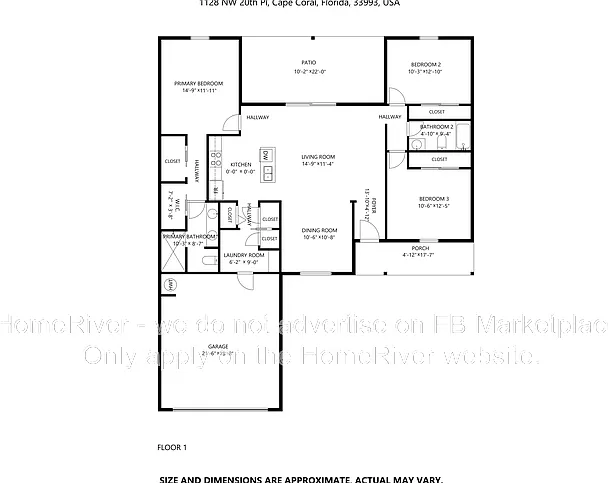 3 bed, 2.0 bath, 1548 sqft, $2,100 — Photo 3