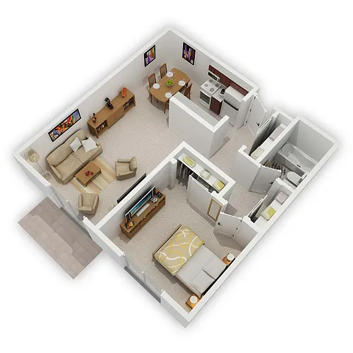 Floor plan 1 Bedroom