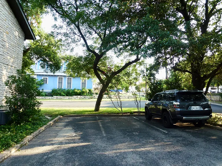 Off-street, assigned parking