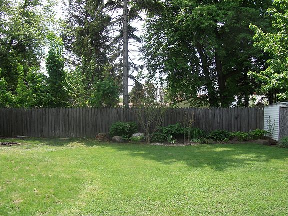 Private fenced back yard