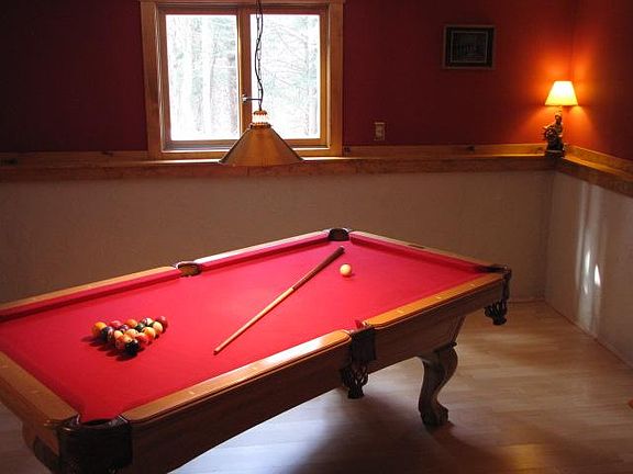 Pool table room, lower level