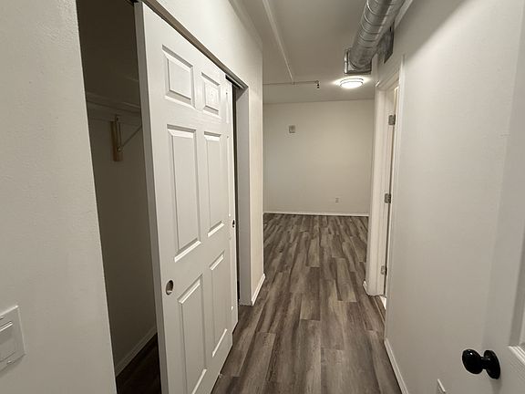 View from kitchen to the bedroom