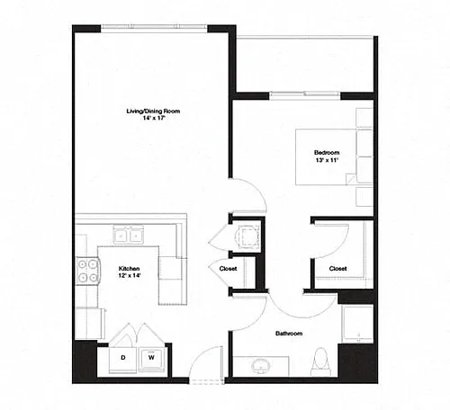 Floor plan 1E