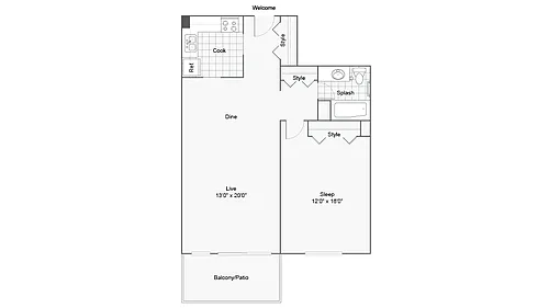 Floor plan Amherst