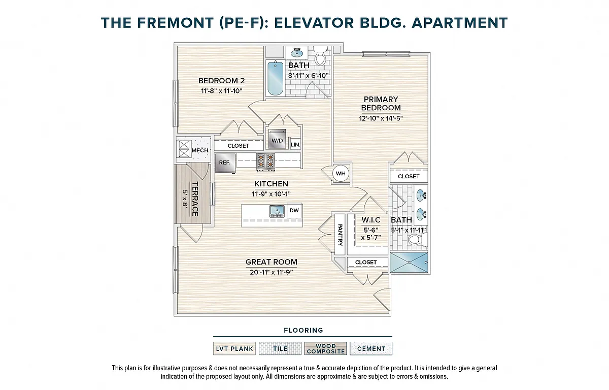 Floor plan The Fremont (PE-F)