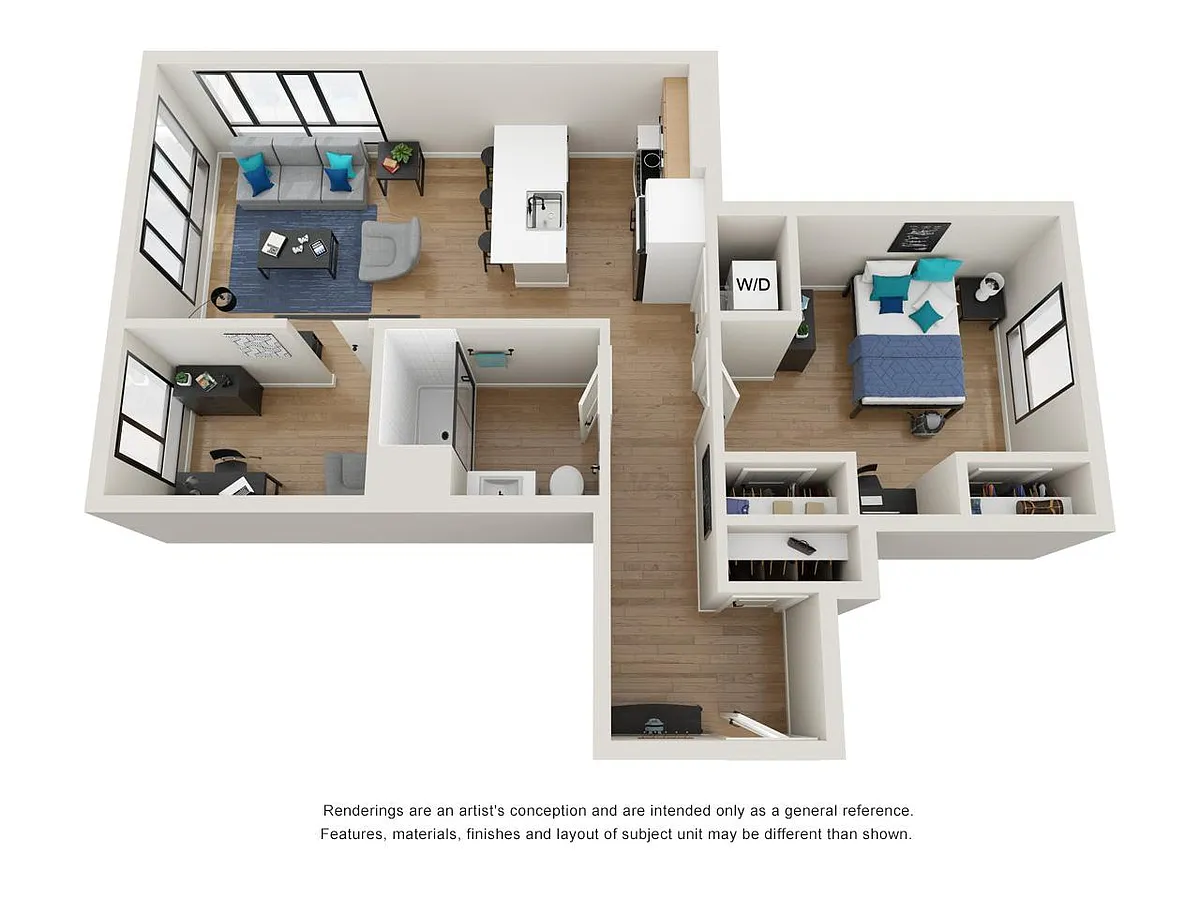 Floor plan 1BD-5