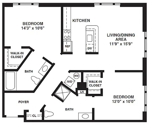 Floor plan B01