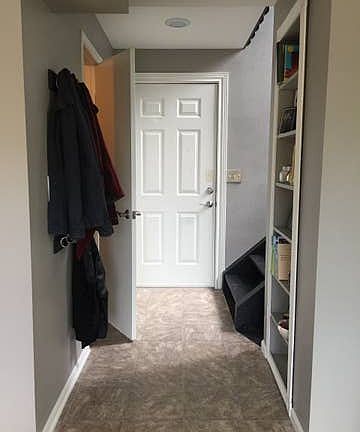 Front entrance, half bath