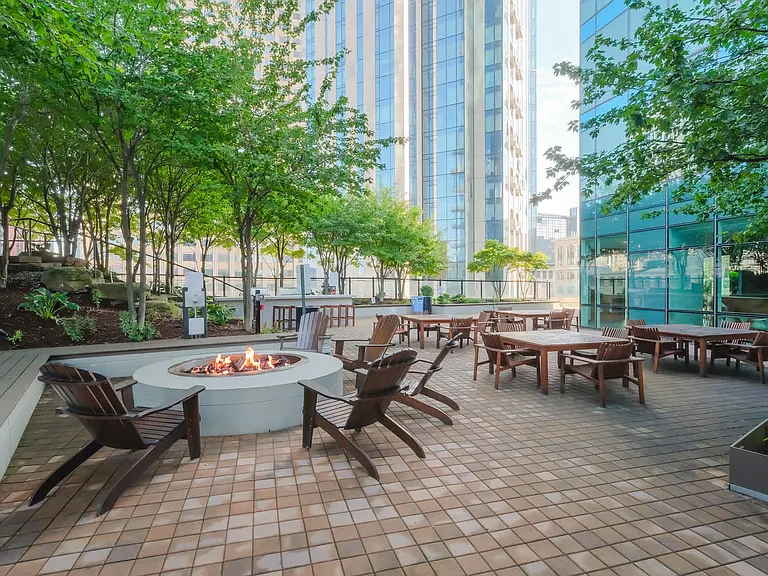 Outdoor Lounge with Fire Pit