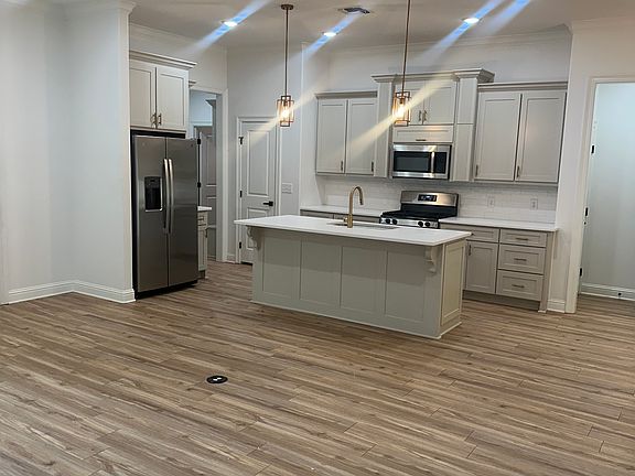 kitchen and den area