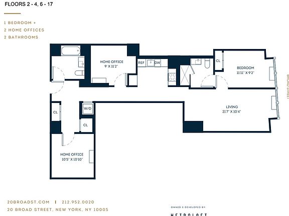 2nd image of 20 Broad St APT 1119