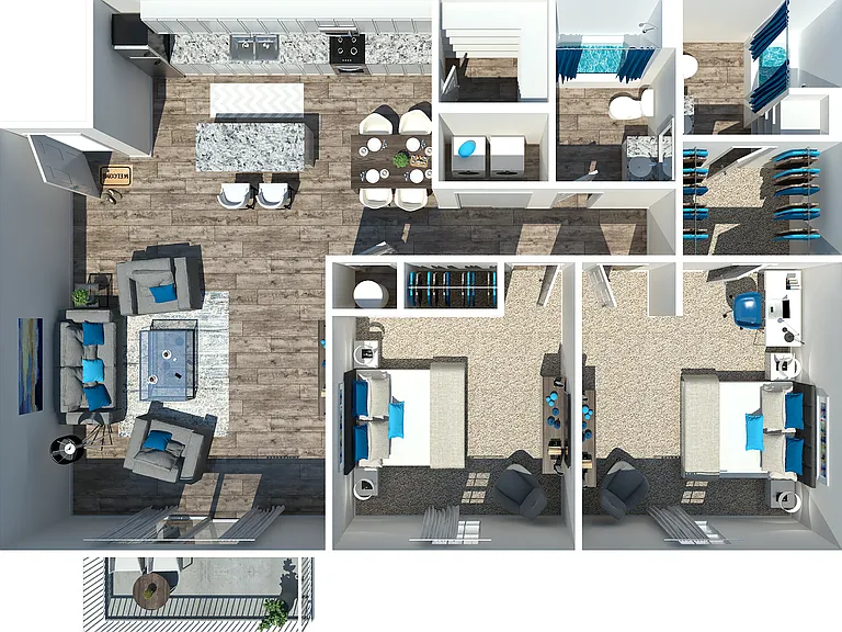 2 Bedroom 2 Bath 2 Bedroom 2 Bath
