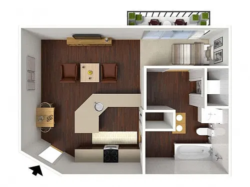 Floor plan The Bedrock