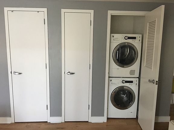 Closets + Washer & Dryer