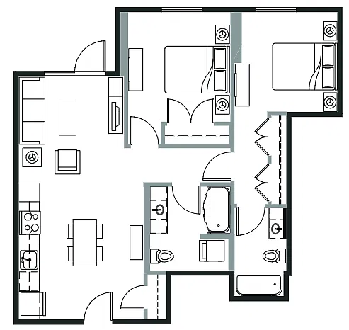 Floor plan B2A