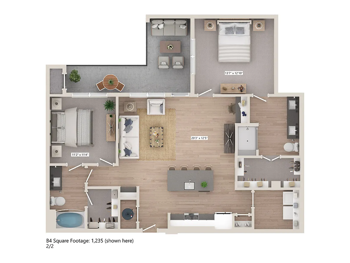 Floor plan B4