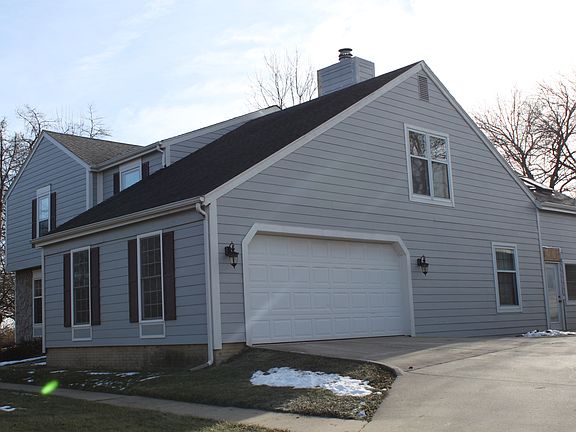 Front, East side of house