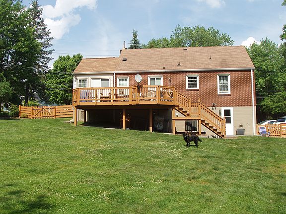 Backyard facing rear/deck