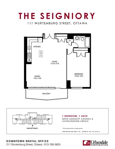 Floor plan 1 Bedroom